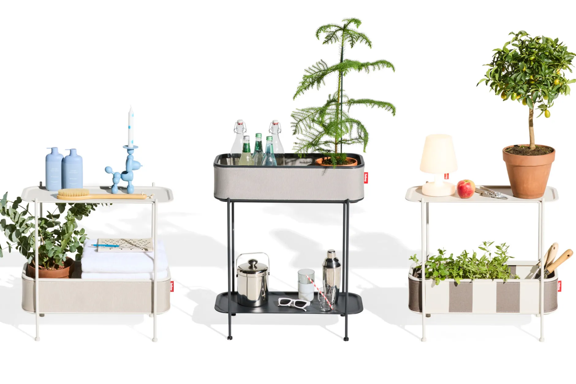 Adoreganizer Multifunktionaler Beistelltisch, beige, 65.5x29x76.5 cm