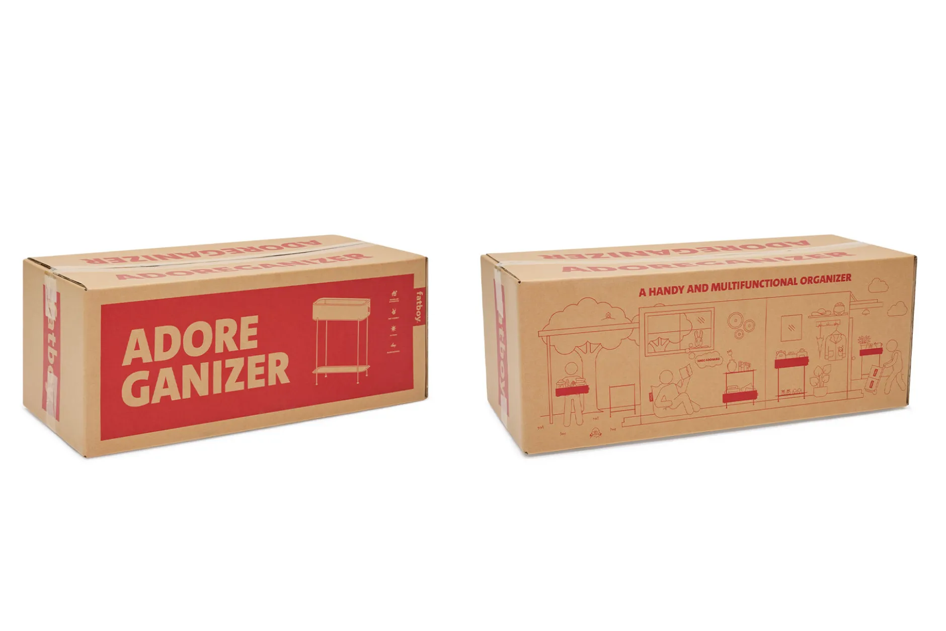 Adoreganizer Multifunktionaler Beistelltisch, beige, 65.5x29x76.5 cm