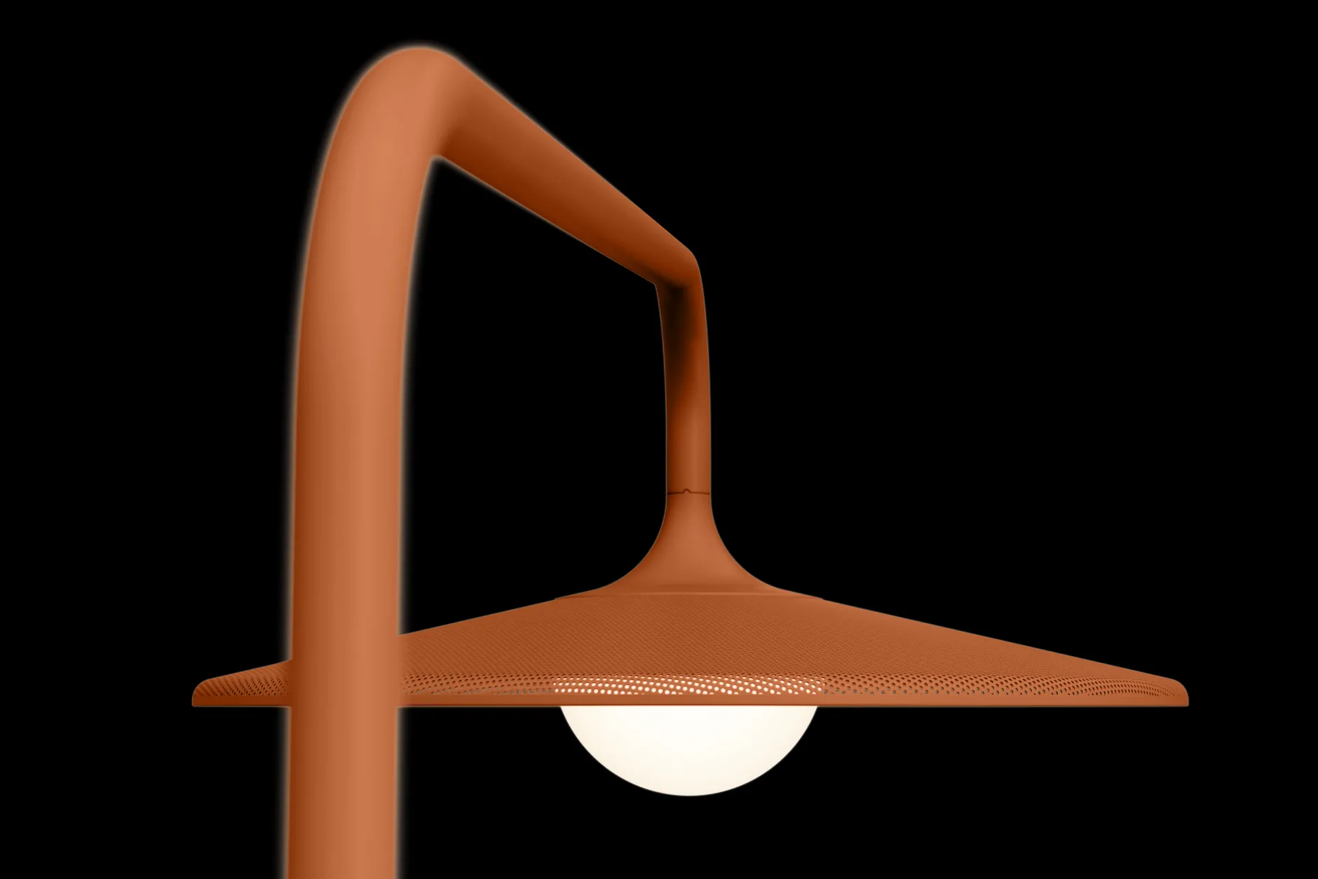 Archigrande Outdoor-stehleuchte, rot, 180x84x233 cm