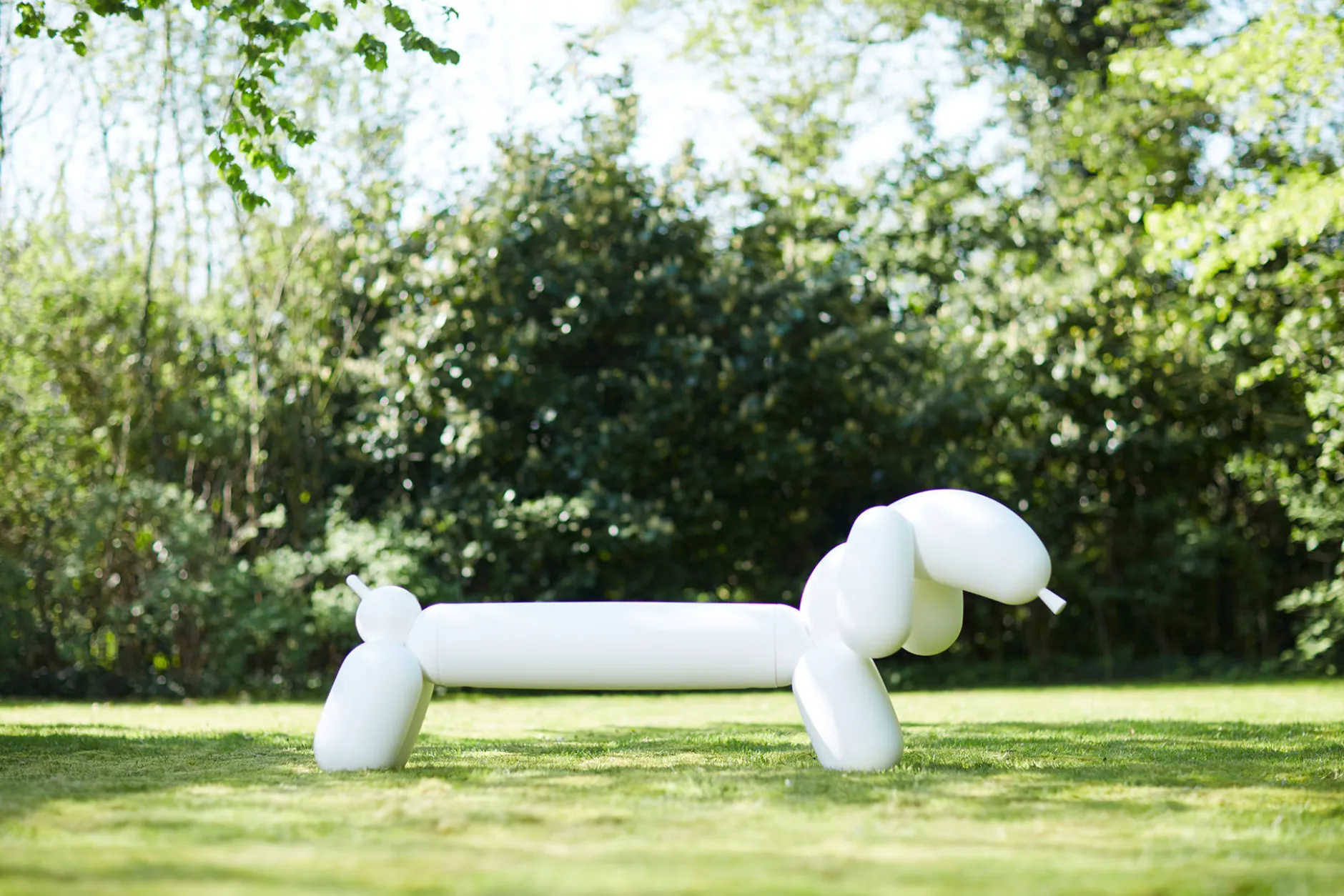 Attackle! Kleine Gartenbank, weiß, 195x55x77.5 cm