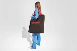 Baggy-Bag Baumwolltasche, grau, 61x55 cm