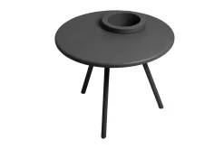 Bakkes Beistelltisch, schwarz, 60x60x49 cm