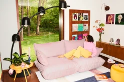 Big Lebow Arc lamp, schwarz, 186x234 cm