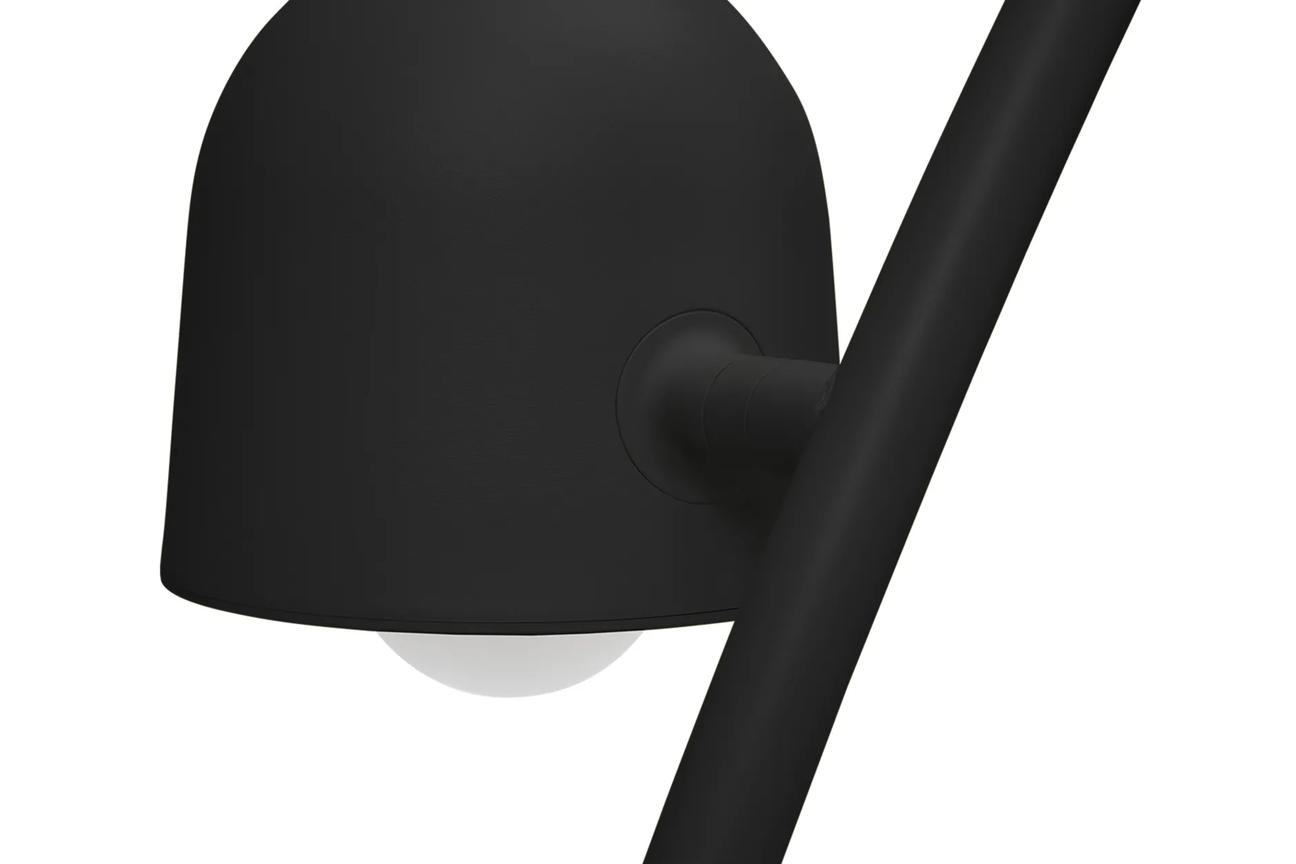 Big Lebow Arc lamp, schwarz, 186x234 cm