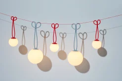 Bolleke Mini set (3 pcs) Kleine wiederaufladbare Lampen, rot, 12x12 cm