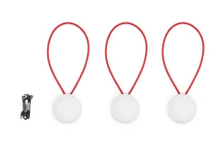 Bolleke Mini set (3 pcs) Kleine wiederaufladbare Lampen, rot, 12x12 cm