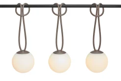 Bolleke Mini set (3 pcs) Kleine wiederaufladbare Lampen, braun, 12x12 cm