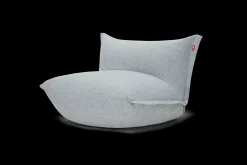 BonBaron Slim Boucle Loungesessel, grau, 102x85x75 cm