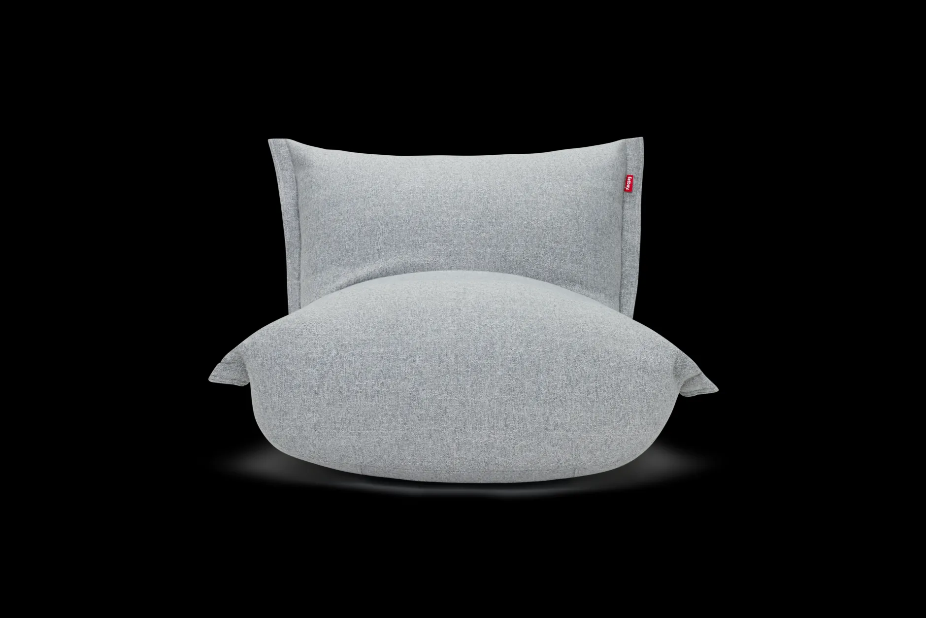 BonBaron Slim Boucle Loungesessel, grau, 102x85x75 cm