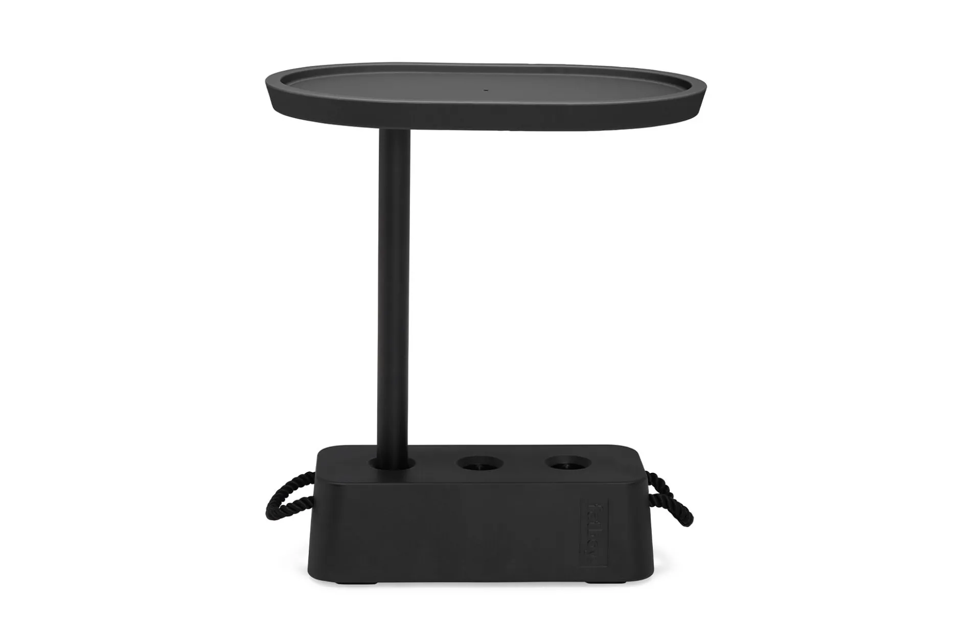 Brick Table Outdoor-Beistelltisch, schwarz, 56x39x63.5 cm