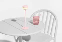 Cheerio Kabellose Tischlampe, rosa, 8x8x25.8 cm