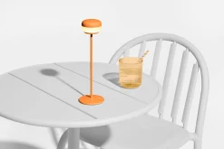 Cheerio Kabellose Tischlampe, orange, 8x8x25.8 cm