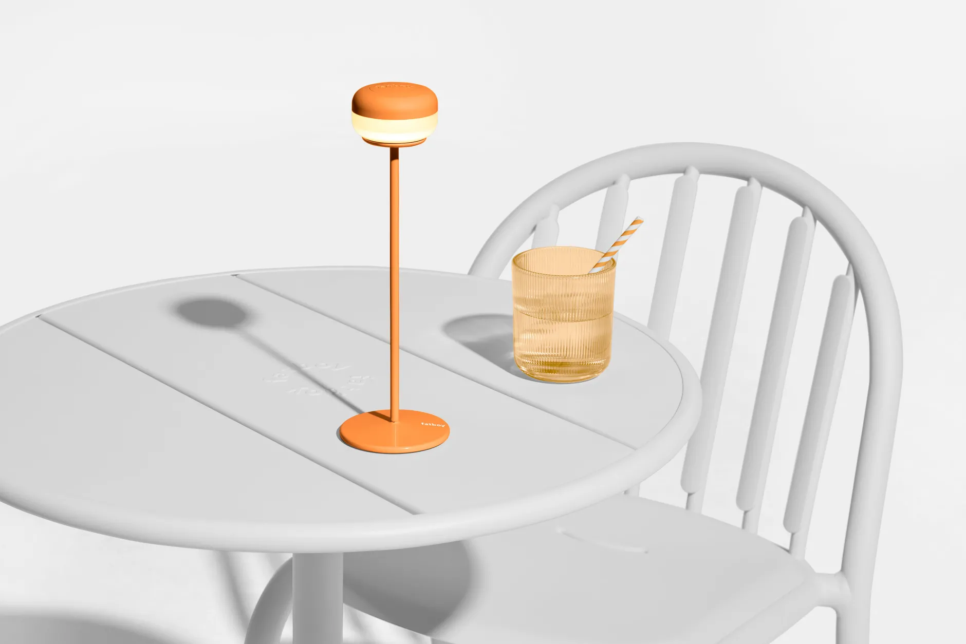 Cheerio Kabellose Tischlampe, orange, 8x8x25.8 cm