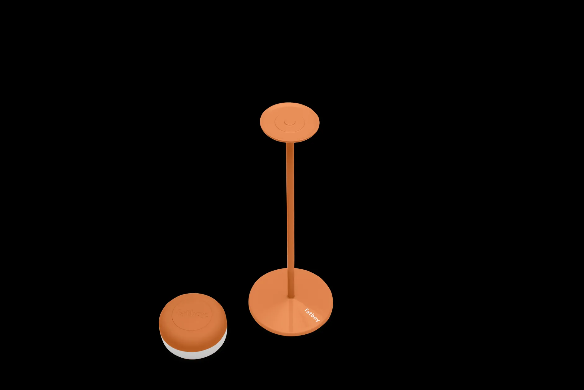Cheerio Kabellose Tischlampe, orange, 8x8x25.8 cm