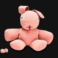 Co9 XS Teddy Kuschelkaninchen, rosa, 180x150x50 cm