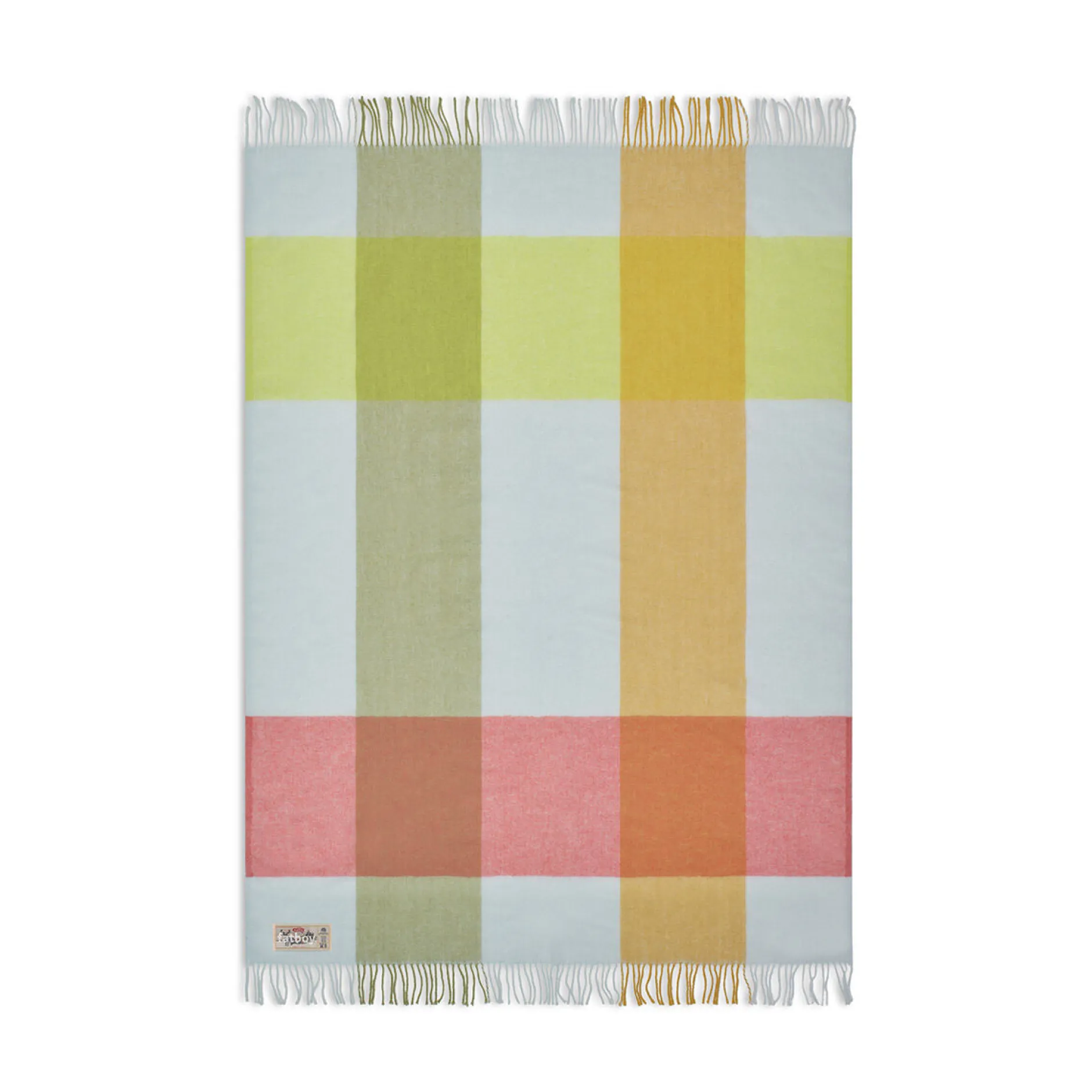 Colour Blend Blanket Wolldecke, gelb, 130x185 cm