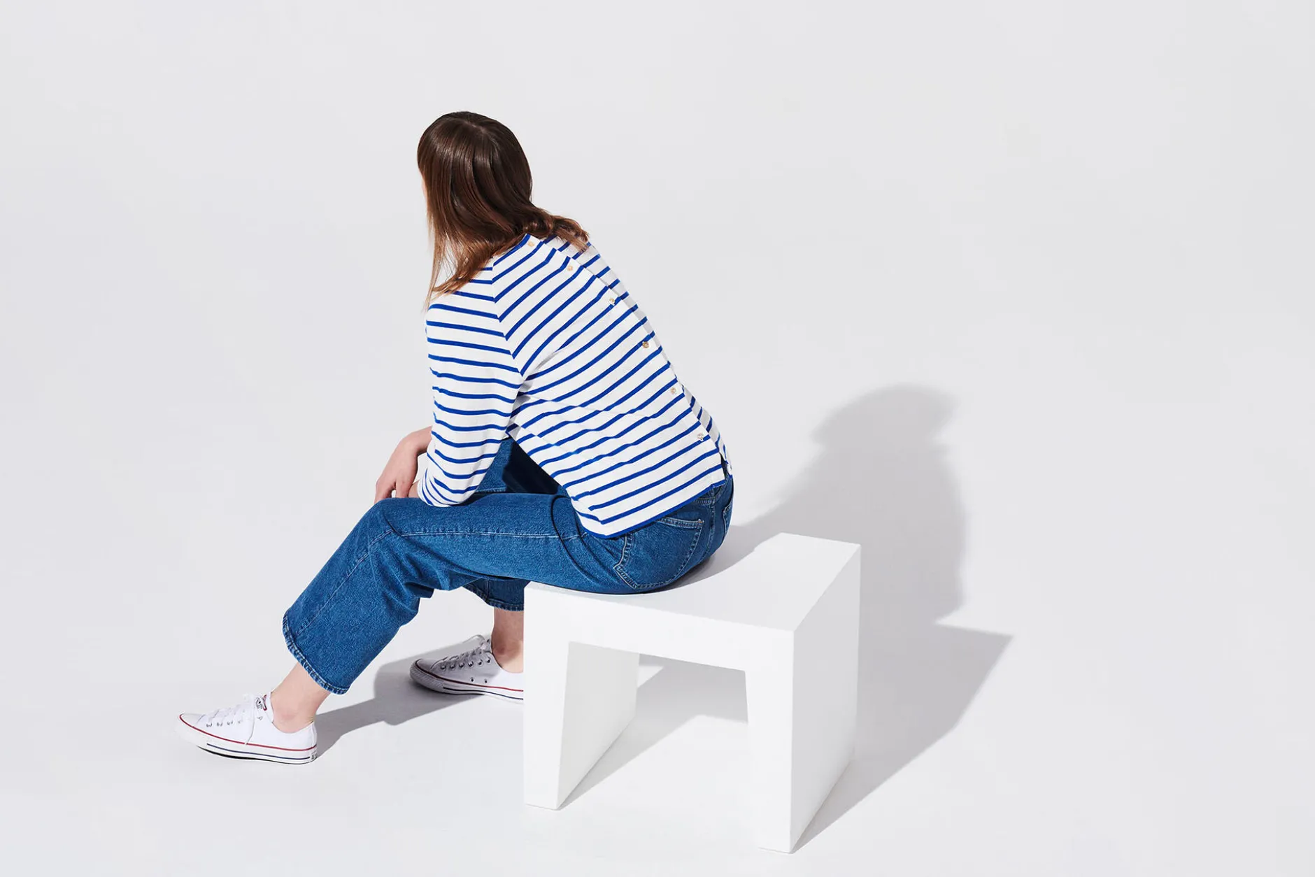 Concrete Seat Outdoor-Hocker, weiß, 40x50x43 cm