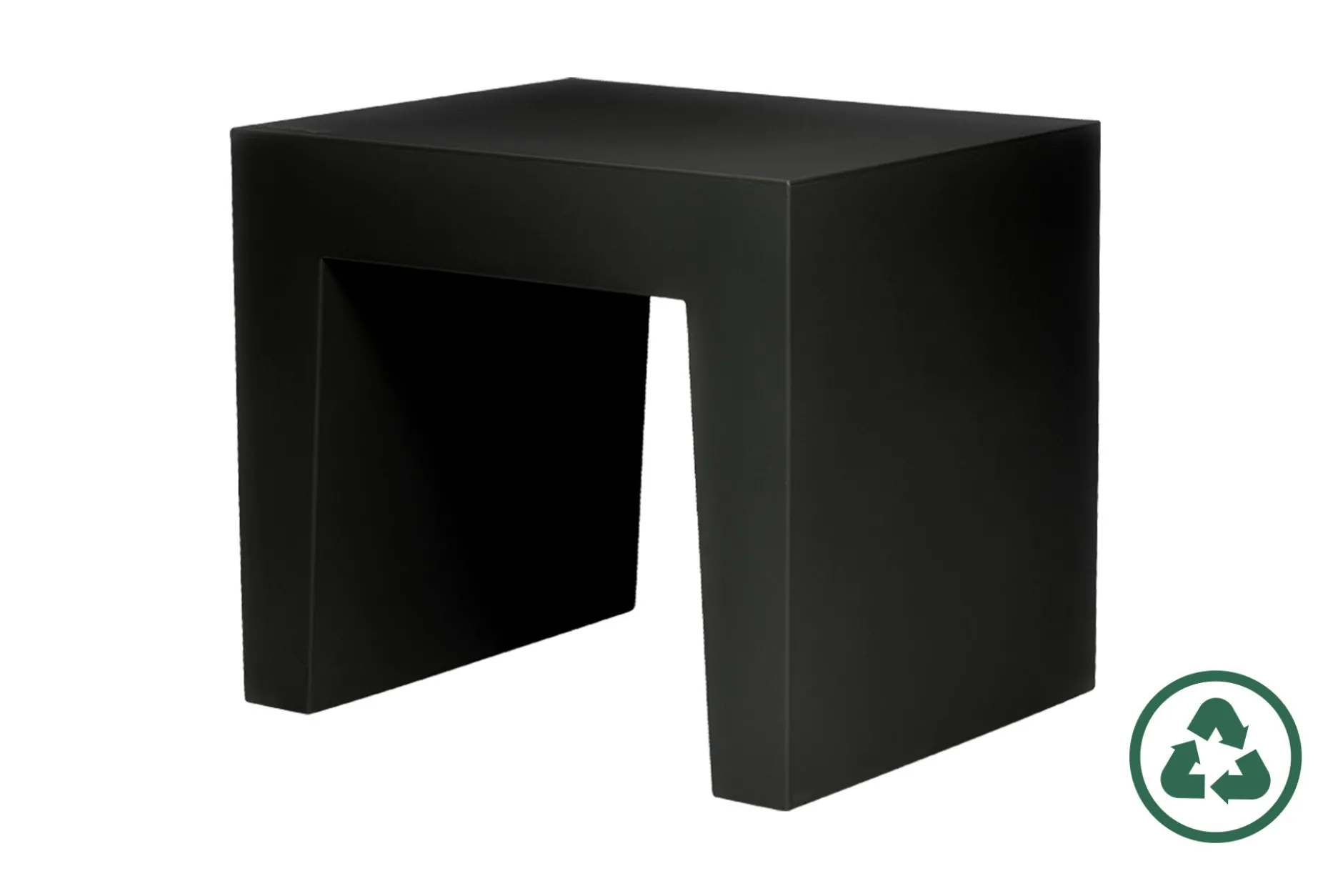 Concrete Seat Outdoor-Hocker, schwarz, 40x50x43 cm