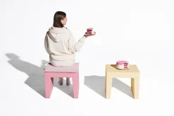 Concrete Seat Outdoor-Hocker, beige, 40x50x43 cm