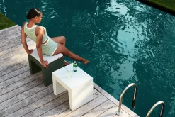 Concrete Seat Pillow Outdoor-Kissen, grau, 49x39x3 cm