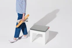Concrete Seat Pillow Outdoor-Kissen, grau, 49x39x3 cm