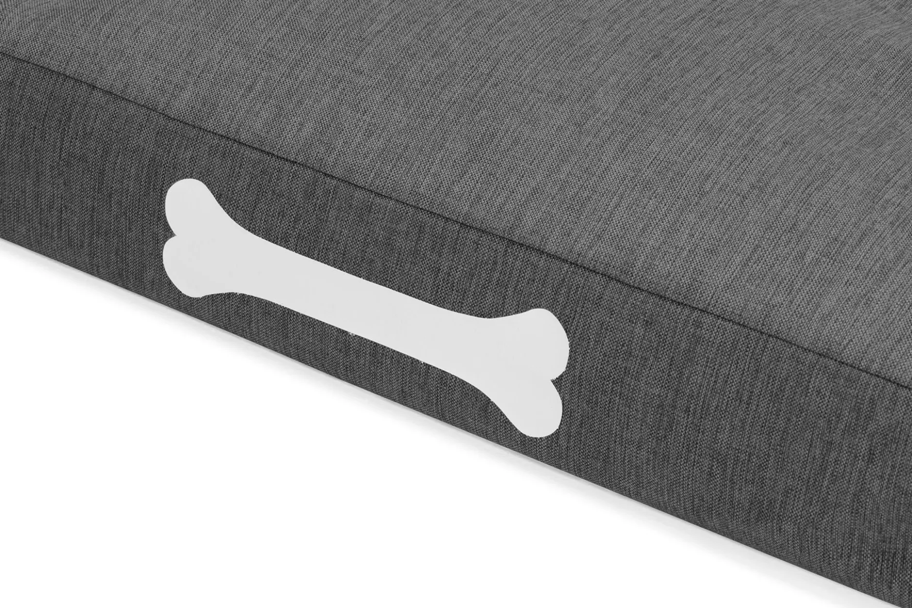 Doggielounge Olefin Large Hundebetten, grau, 120x75x14 cm