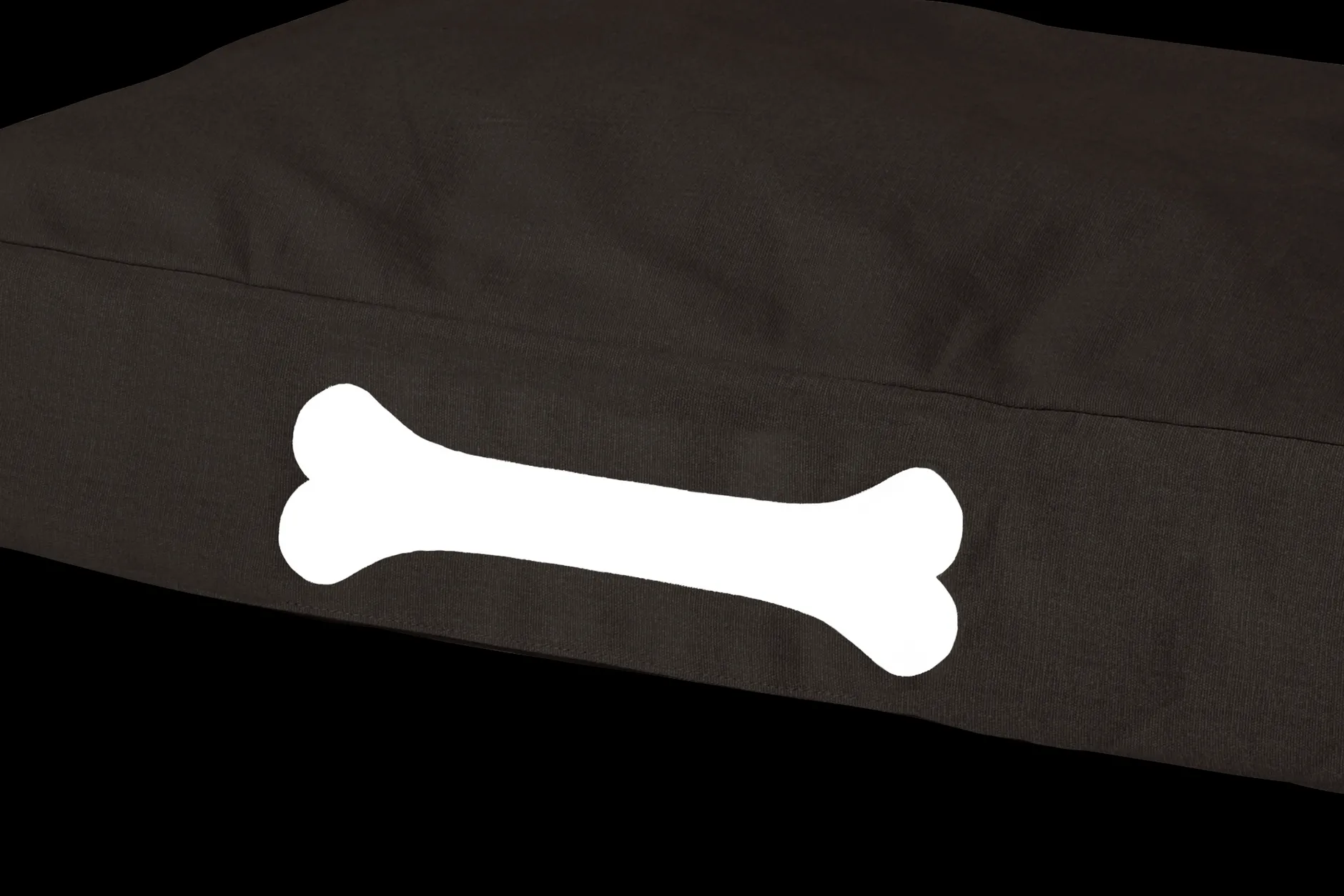 Doggielounge S Canvas Kleines Hundekissen, schwarz, 60x80x15 cm