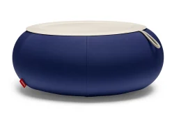 Dumpty Outdoor Outdoor-Beistelltische, blau, 78x78x21 cm