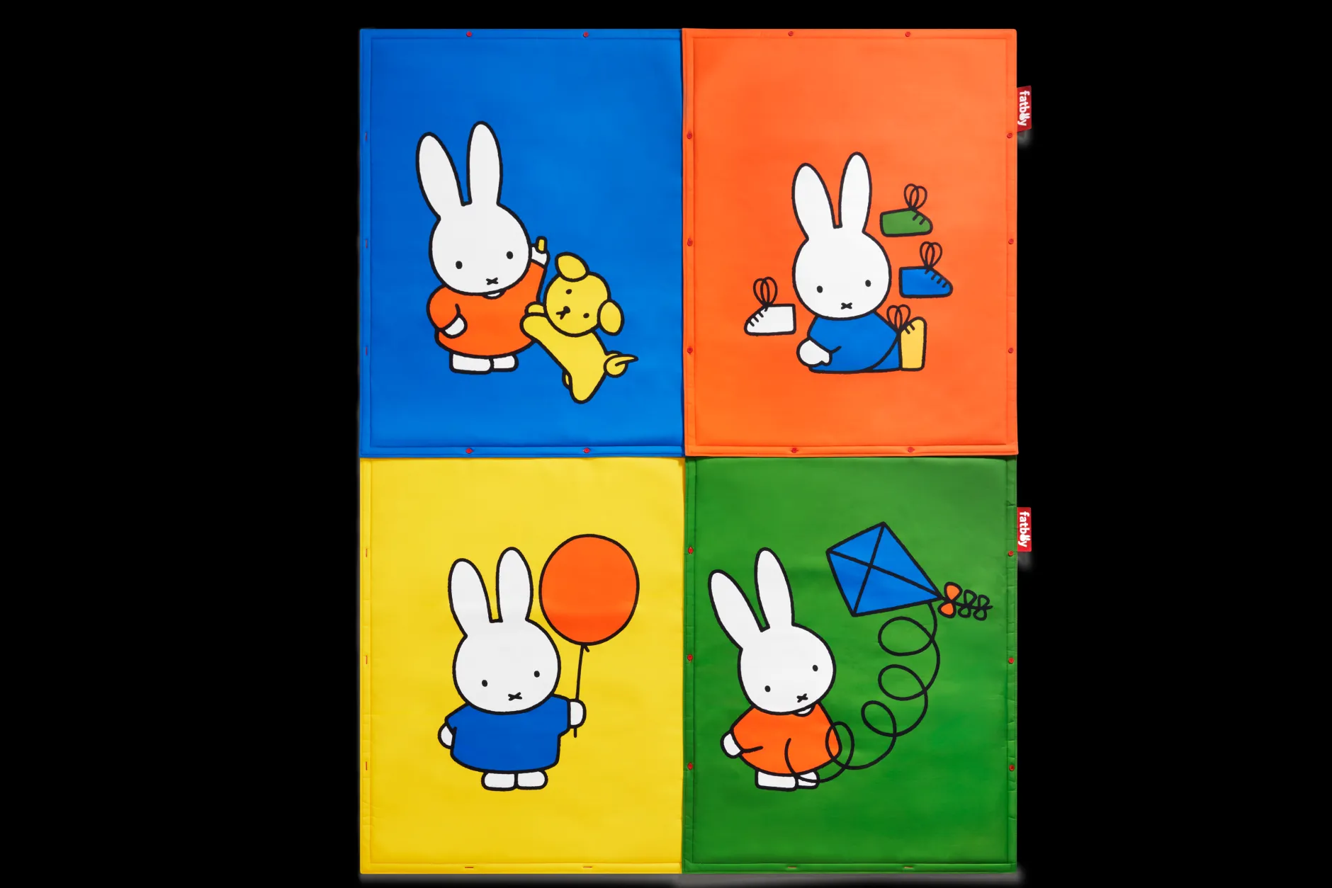 Flying Carpet x Miffy Miffy Spielteppich, orange, 180x140 cm