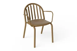 Fred's Armchair Gartenstuhl mit Armlehne, braun, 60x59.5x80.5 cm