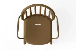 Fred's Armchair Gartenstuhl mit Armlehne, braun, 60x59.5x80.5 cm