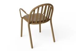 Fred's Armchair Gartenstuhl mit Armlehne, braun, 60x59.5x80.5 cm