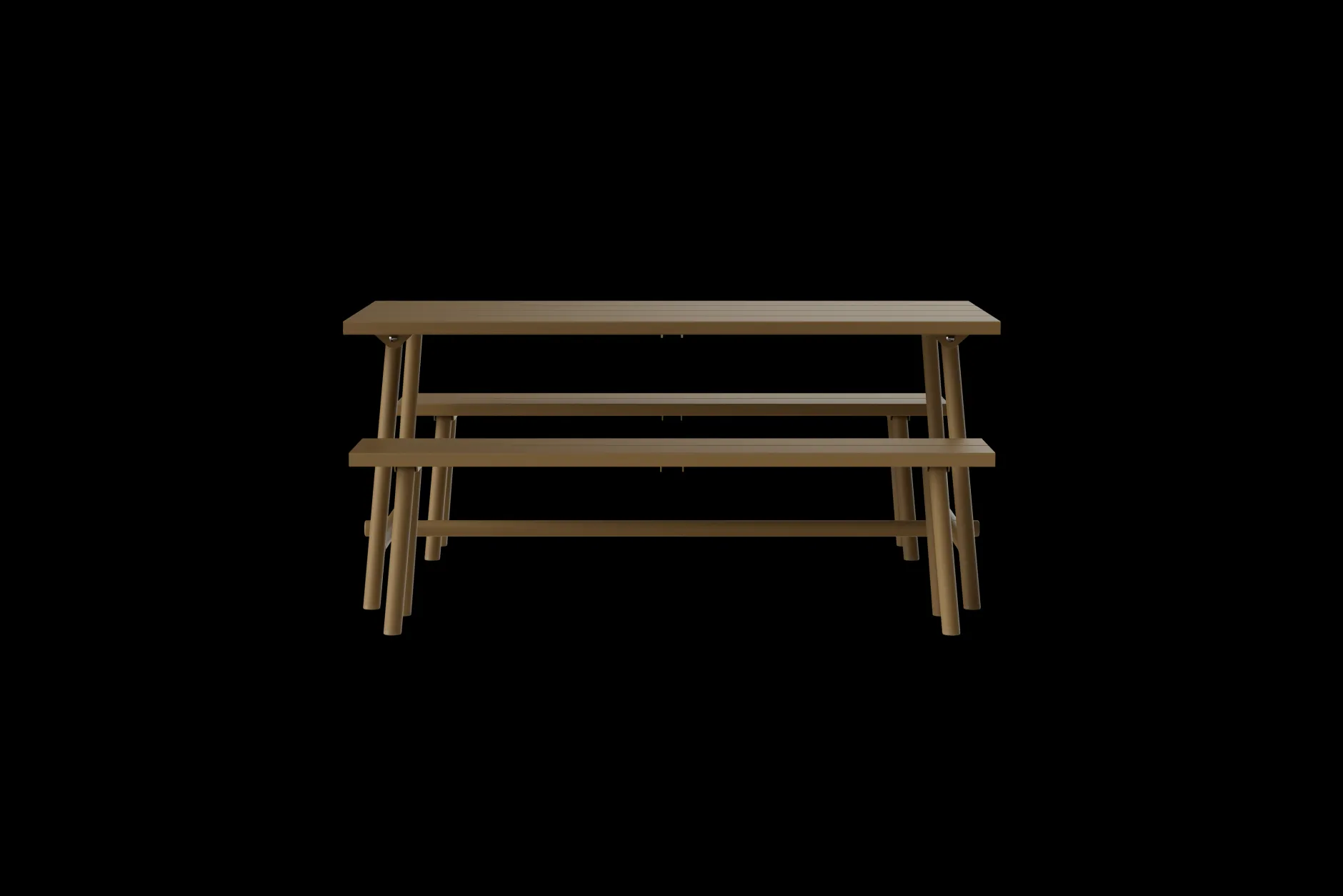 Fred's Bench Gartenbank, braun, 160x40x46.5 cm