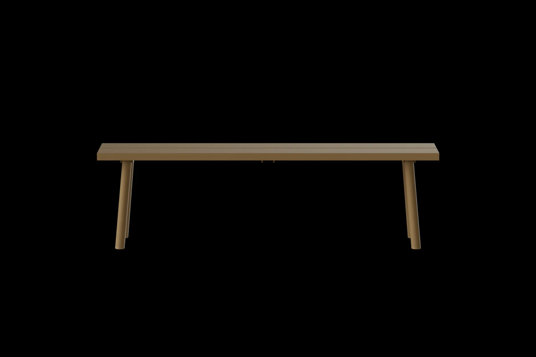Fred's Bench Gartenbank, braun, 160x40x46.5 cm