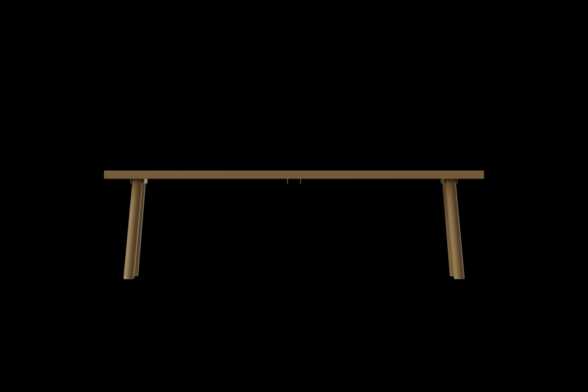 Fred's Bench Gartenbank, braun, 160x40x46.5 cm