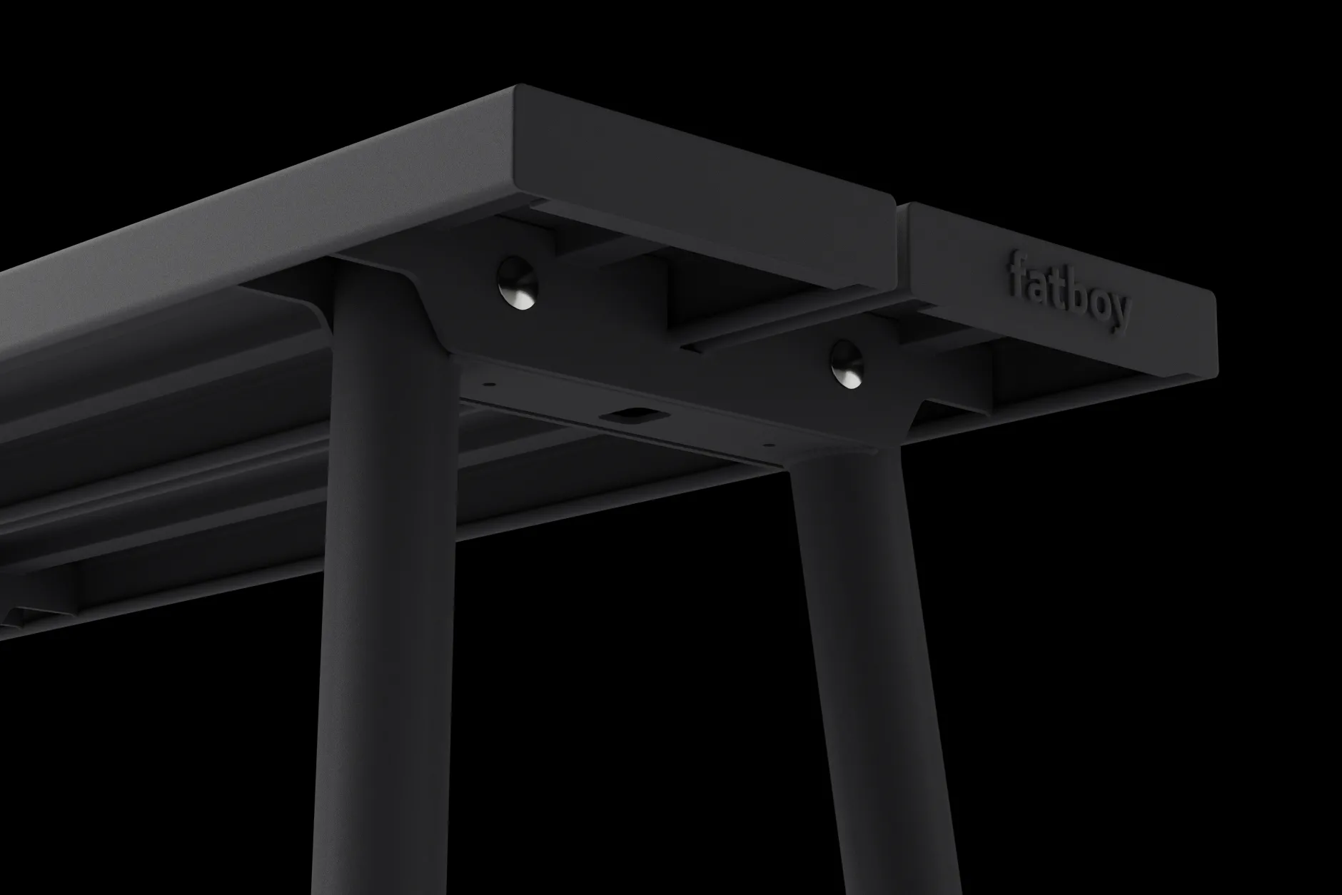 Fred's Bench Gartenbank, schwarz, 160x40x46.5 cm