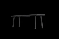 Fred's Bench Gartenbank, schwarz, 160x40x46.5 cm