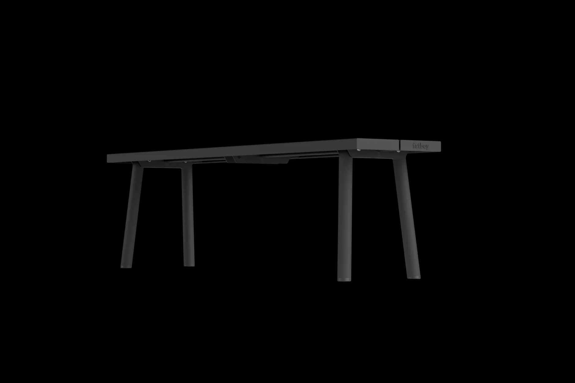 Fred's Bench Gartenbank, schwarz, 160x40x46.5 cm