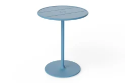 Fred's Bistreau Kleiner runder Gartentisch, blau, 60x60x76 cm