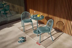 Fred's Bistreau Kleiner runder Gartentisch, grün, 60x60x76 cm