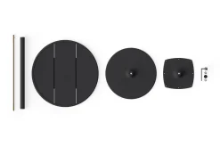 Fred's Bistreau Kleiner runder Gartentisch, schwarz, 60x60x76 cm