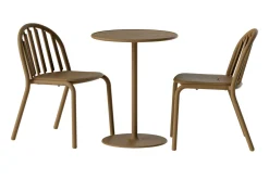 Fred's Bistreau Kleiner runder Gartentisch, braun, 60x60x76 cm