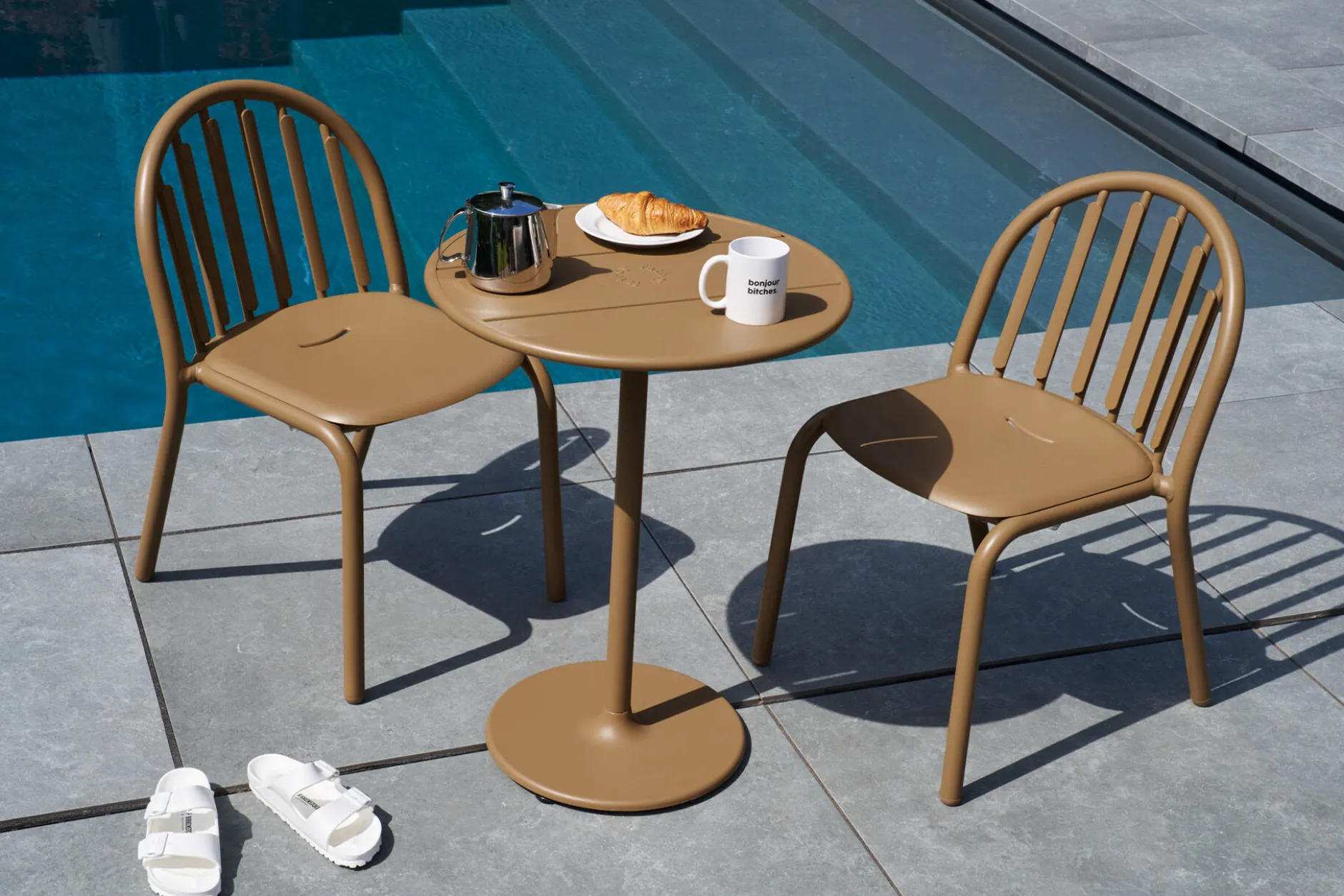 Fred's Chair Gartenstuhl, braun, 52x56x80.5 cm