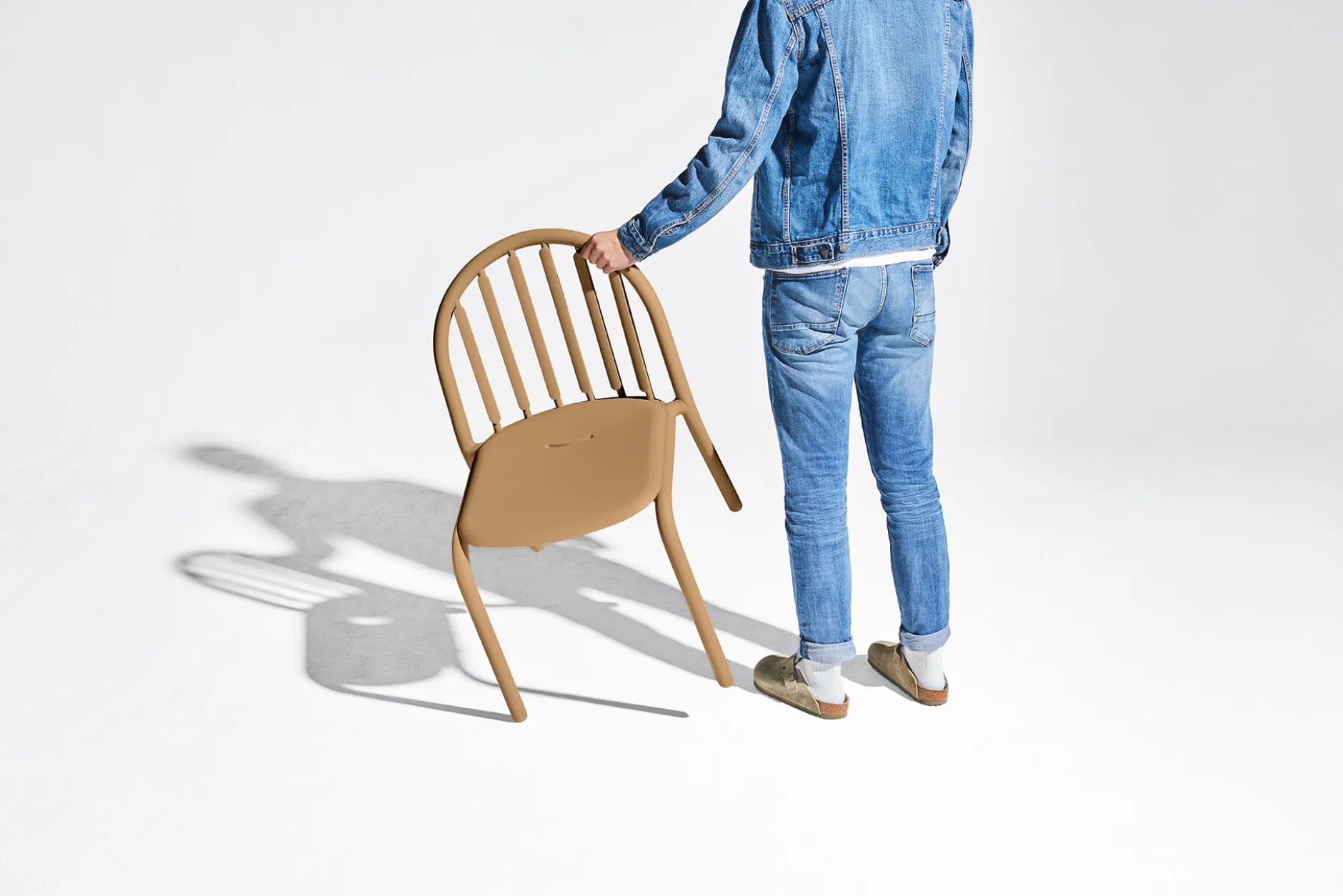 Fred's Chair Gartenstuhl, braun, 52x56x80.5 cm