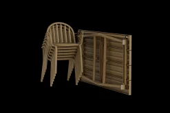 Fred's Medium Table Gartentisch, braun, 170x90x76 cm