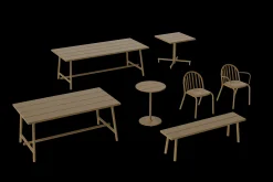 Fred's Medium Table Gartentisch, braun, 170x90x76 cm