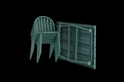 Fred's Medium Table Gartentisch, grün, 170x90x76 cm