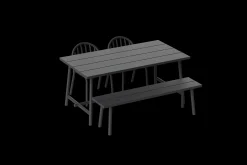 Fred's Medium Table Gartentisch, schwarz, 170x90x76 cm