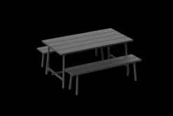 Fred's Medium Table Gartentisch, schwarz, 170x90x76 cm
