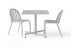 Fred's Square Bistreau Kleiner quadratischer Gartentisch, 80x80x76 cm